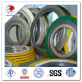 Junta de espiral de la herida ASME B16.20 Ss316 Ss304 CS Material Juntas